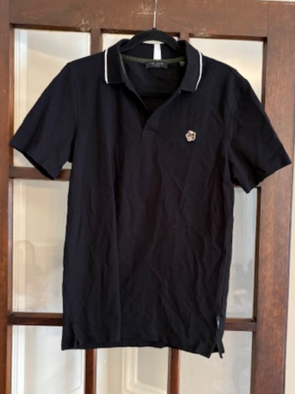 Ted Baker London Black Polo Shirt, Size Small
